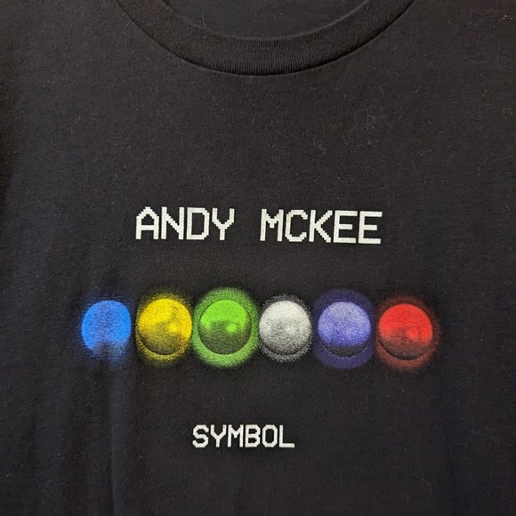 Andy Mckee Symbol Guitarist Black T-Shirt. In good condition, size medium. - Picture 2 of 3